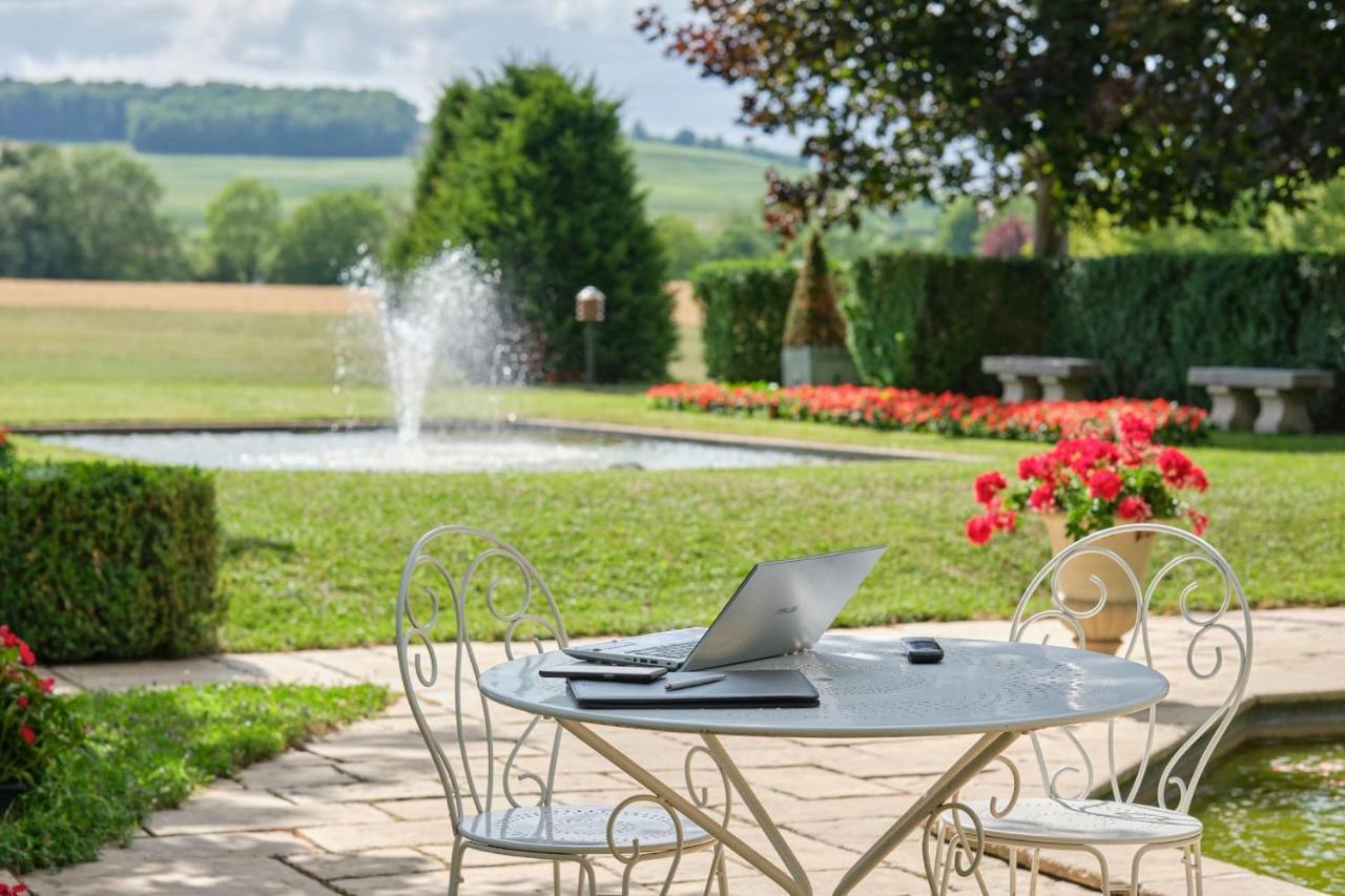 Hostellerie Briqueterie & Spa Champagne Vinay  المظهر الخارجي الصورة The garden of the Château de Chaumont